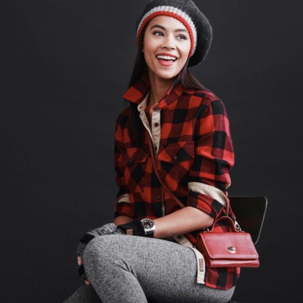 Roots Canada Plaid Flannel Shirt, size medium